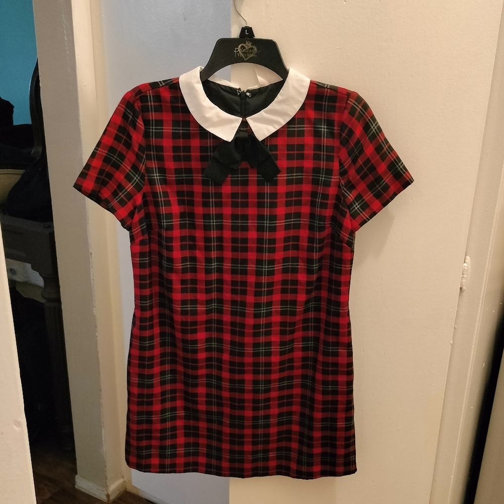 Forever 21 plaid shift dress
